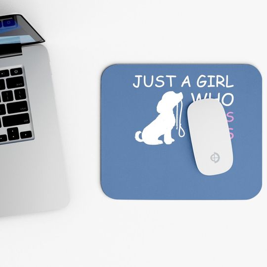 Dog Lover Mouse Pad Gift Just A Girl Who Loves Dogs Mouse Pad