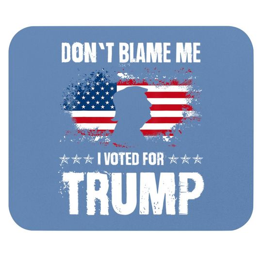 Retro I Voted For Trump Flag Made In Usa, Don't Blame Me Mouse Pad