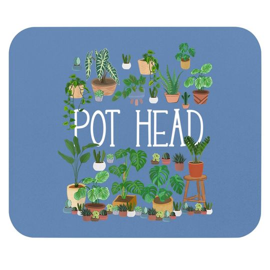Pot Head Gardener Mouse Pad