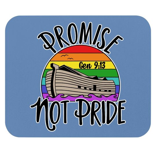 Noah's Ark Genesis 9:13 Rainbow God's Promise Not Pride Mouse Pad