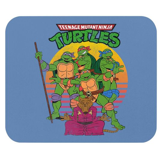 Teenage Mutant Ninja Turtles Retro Sun Group Mouse Pad-mouse Pad
