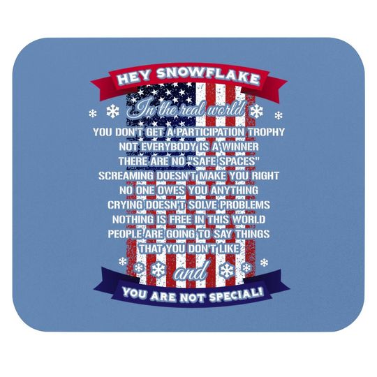 Hey Snowflake Proud Army Dad Mouse Pad