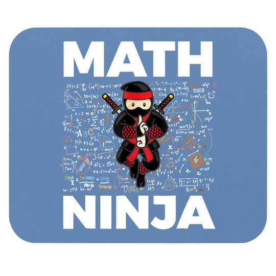 Math Ninja Mouse Pad For Mathematics Teacher Student