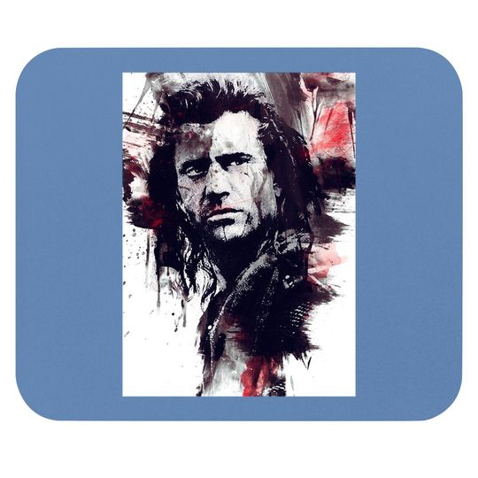William Wallace Braveheart Movie Artwork Mouse Pad