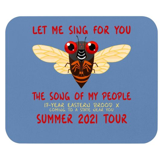 Brood X Cicada Mandala Summer 2021 Mouse Pad