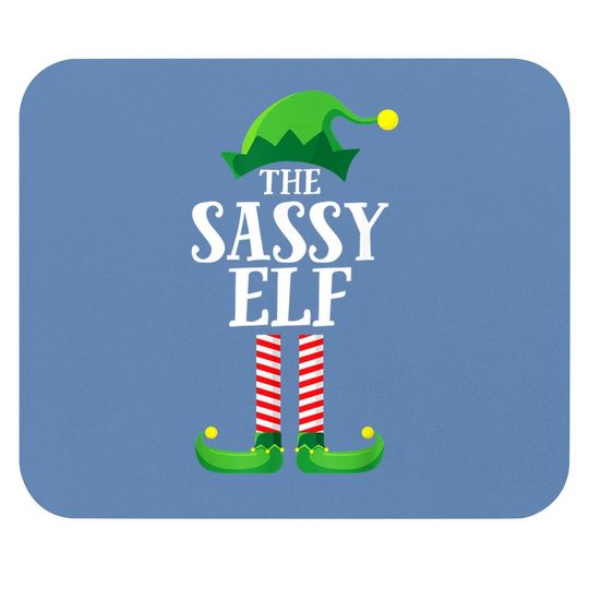 Sassy Elf Matching Family Group Christmas Party Pajama Mouse Pad