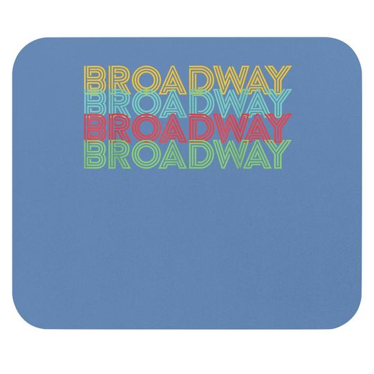 Retro Broadway Theatre Graphic Vintage Mouse Pad