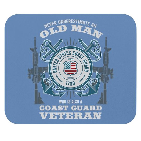 U.s Coast Guard Veteran Mouse Pad