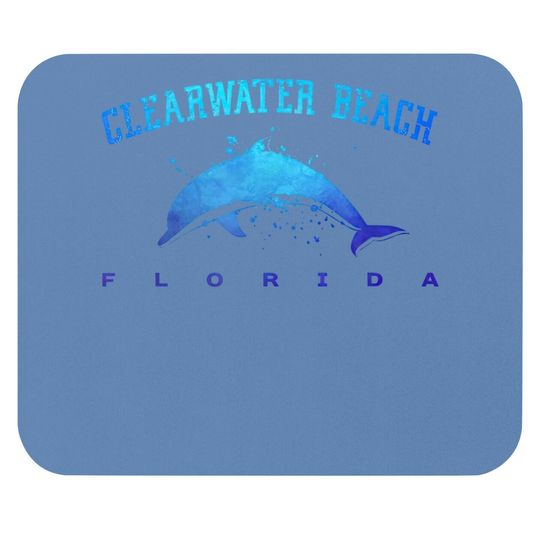 Clearwater Beach Florida Dolphin Lover Scuba Diving Vacation Mouse Pad