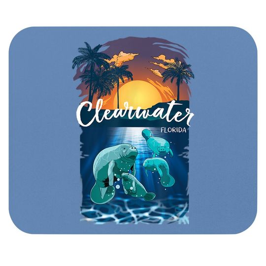 Clearwater Florida Mouse Pad Manatee Mouse Pad