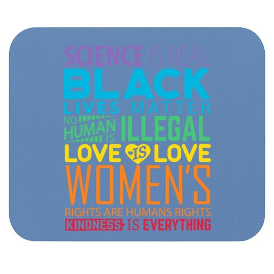 Science Is Real Blm Rainbow Mouse Pad