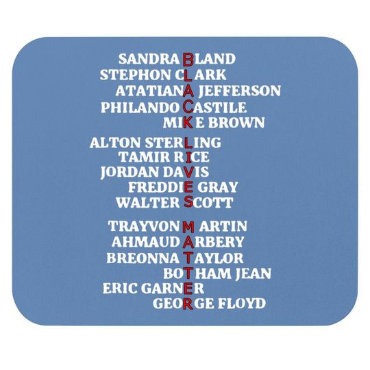 Say Their Names Blm Mouse Pad