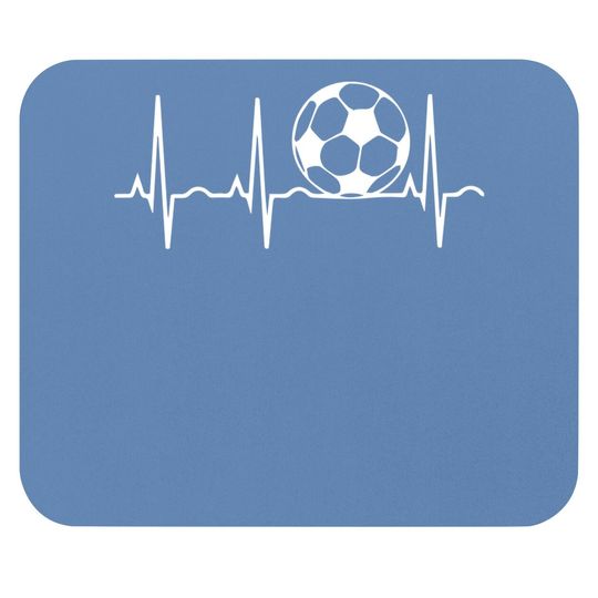 Soccer Heartbeat Soccer Ball Mouse Pad
