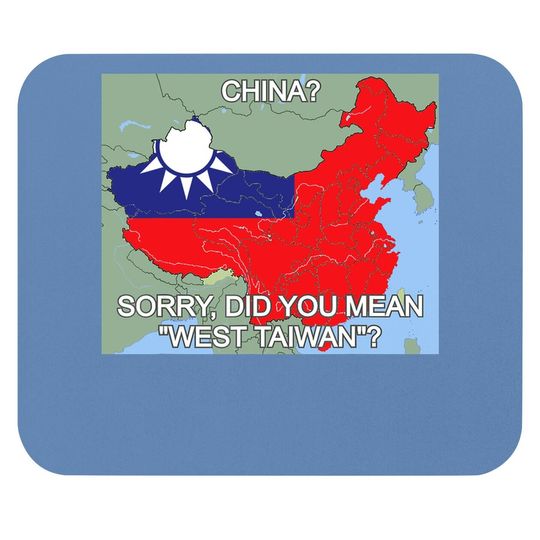 West Taiwan Mouse Pad Taiwan Map West Taiwan Mouse Pad