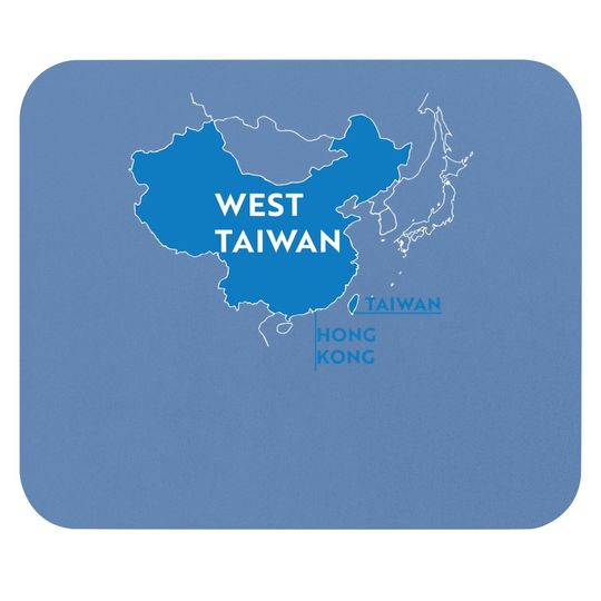 China Map West Taiwan Mouse Pad
