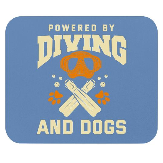 Diving Mouse Pad Dog Lover Scuba Diving Lover Diver Mouse Pad