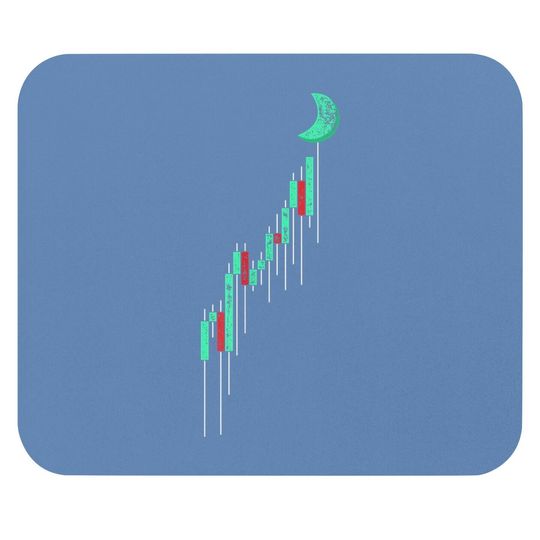 Crypto Trading Hodl Vintage Stock Chart To The Moon Mouse Pad