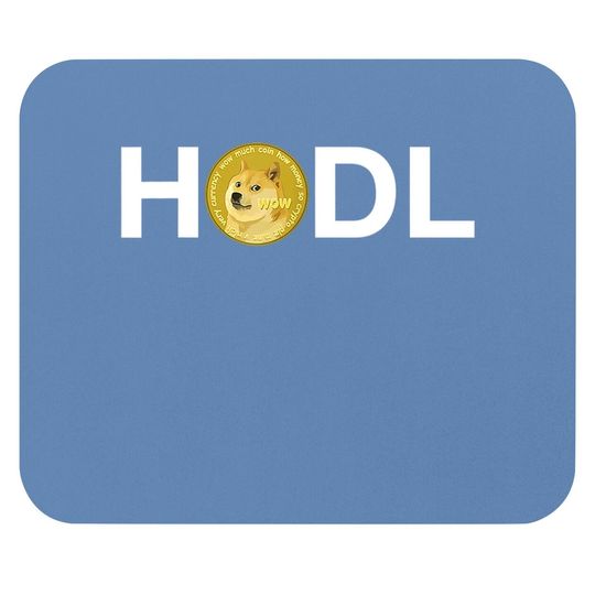 Dogecoin Doge Hodlto The Moon Crypto Meme Cryptocurrency Mouse Pad