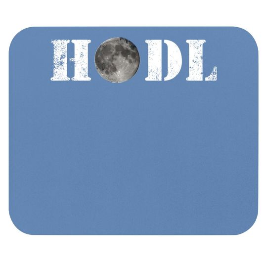 Crypto Merch, Hodl Moon Cryptocurrency  mouse Pad