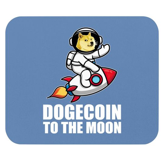 Dogecoin To The Moon Doge Crypto Mouse Pad