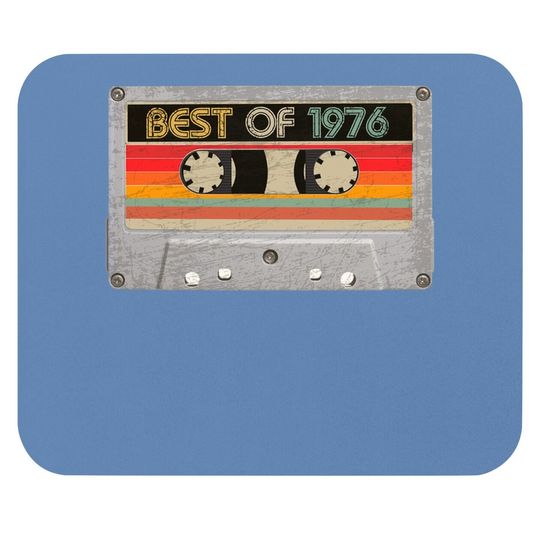 Best Of 1976 45th Birthday Gifts Cassette Tape Mouse Pad