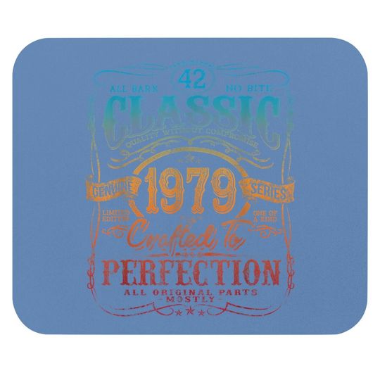 Vintage 1979 Limited Edition Gift 42 Years Old 42nd Birthday Tt Mouse Pad
