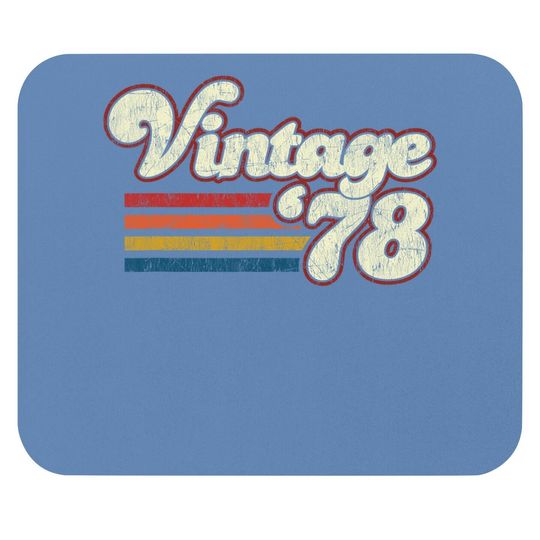 Vintage 1978 43rd Birthday Mouse Pad