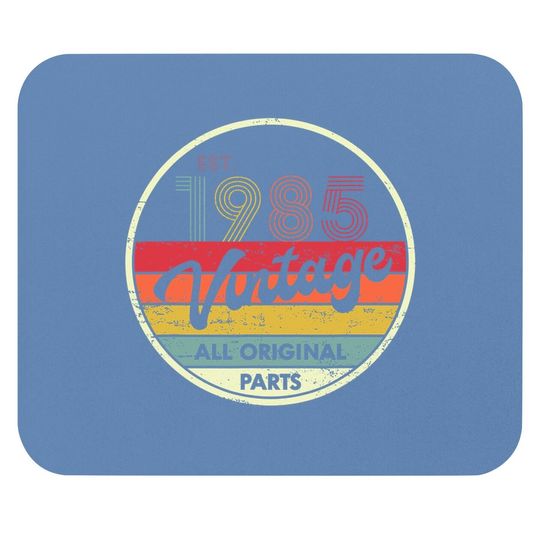 Retro Vintage 1985 T35th Birthday Gifts 35 Years Old Mouse Pad