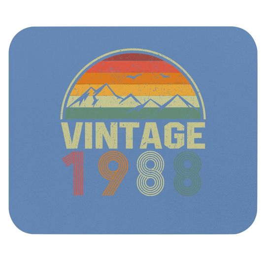 Classic 33rd Birthday Gift Idea Vintage 1988 Mouse Pad
