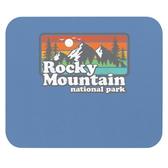 Rocky Mountain National Park Colorado Hiking Camping Gift Mouse Pad