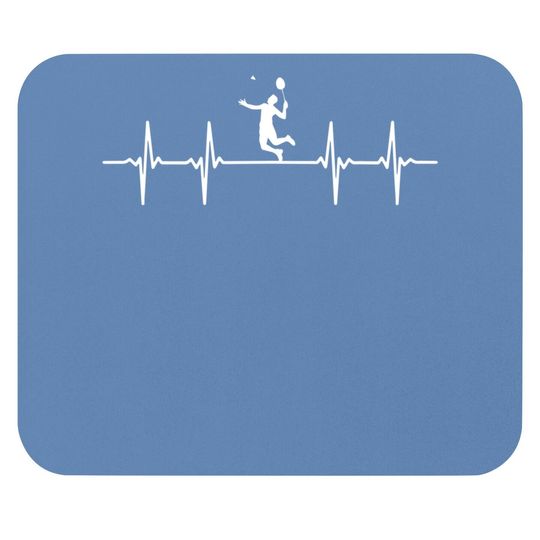 Great Badminton Heartbeat Gift Shuttlecock Mouse Pad