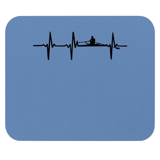Rowing Heartbeat Mouse Pad For Crew Rowers