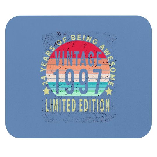 24 Year Old Gifts Vintage 1997 Limited Edition Mouse Pad