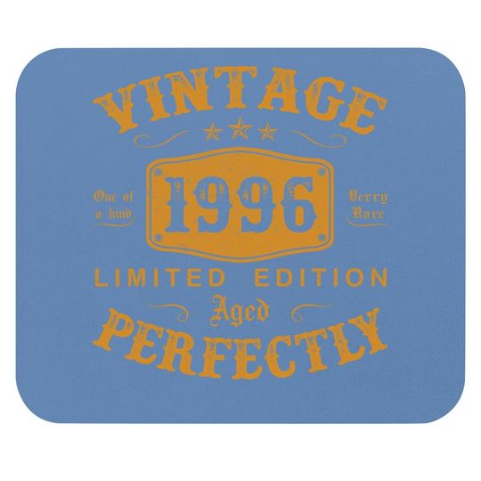 25 Year Old Birthday Gifts Vintage 1996 25th Birthday Mouse Pad