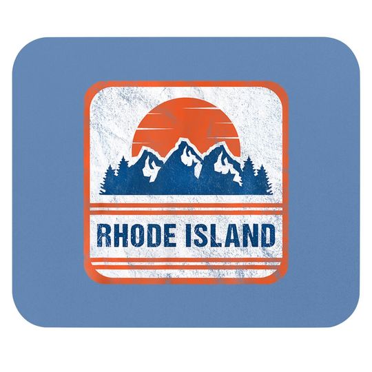 Retro Vintage Rhode Island Gift Mouse Pad