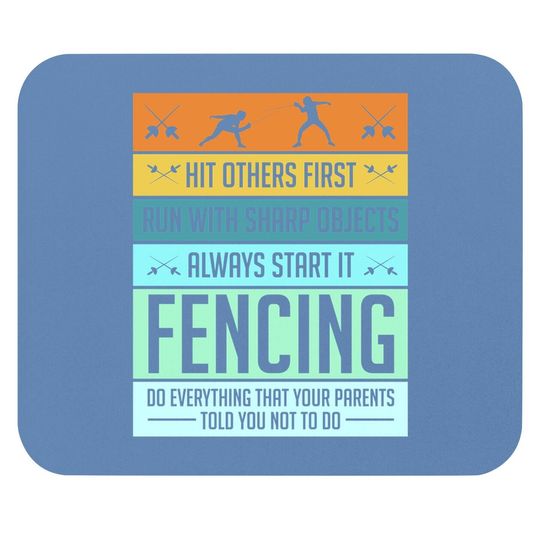 Fencing Mouse Pad Sport Pun For Youth Mouse Pad
