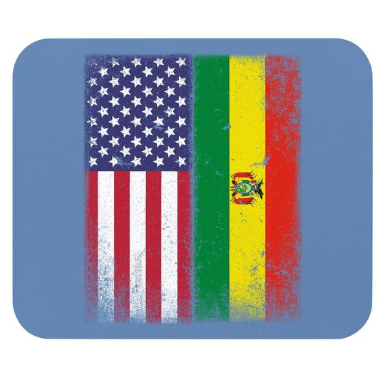 Bolivian American Flag Mouse Pad