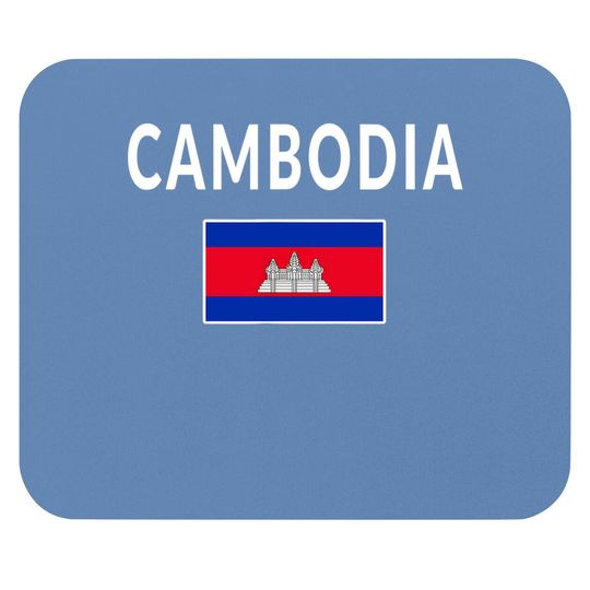 Cambodia Flag Mouse Pad