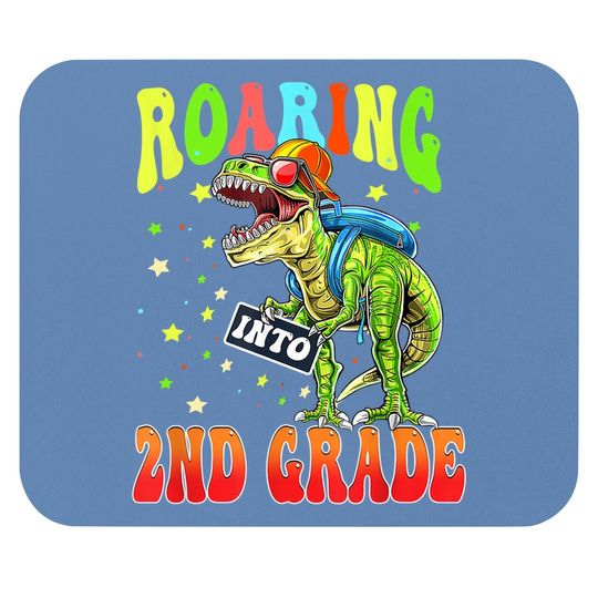 Roaring Into 2nd Grade Dinosaur Back To School Boys Mouse Pad