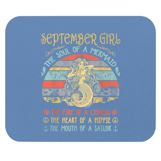 September Girl The Soul Of A Mermaid Mouse Pad