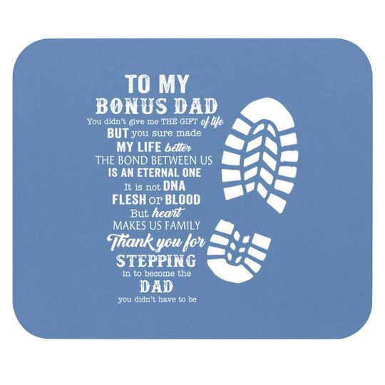 Bonus Dad Fathers Day Gift From Daughter Son Mouse Pad