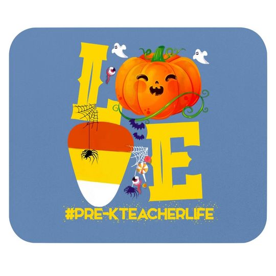 Halloween Pumpkin Love Pre-k Teacher Life Costume Mouse Pad