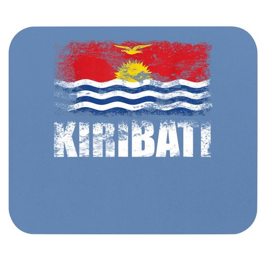 Kiribati Flag Mouse Pad