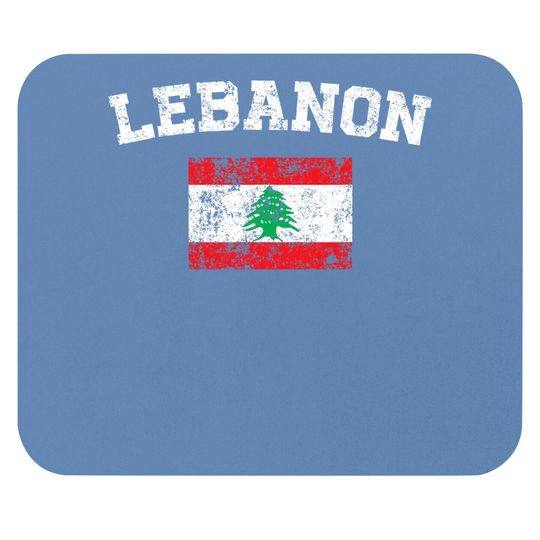 Vintage Flag Lebanon Mouse Pad