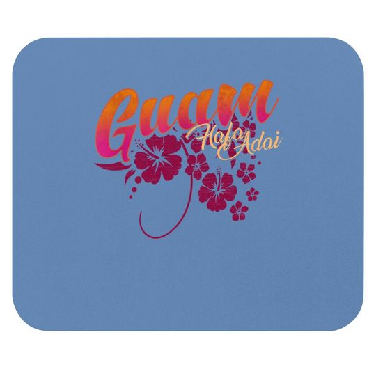 Guam Flower Chamorro | Guamanian Islander Hafa Adai Hibiscus Mouse Pad