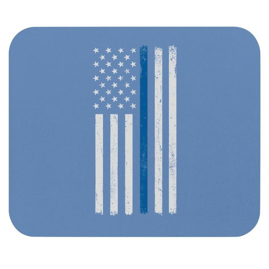 American Flag Thin Blue Line Police Support Lives Matter Us Mouse Pad