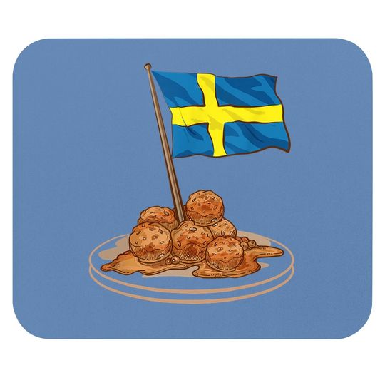 Swedish Meatballs Sweden Europe Travel Mouse Pad