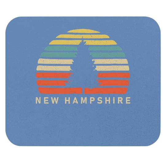 Retro Sunset New Hampshire Mouse Pad