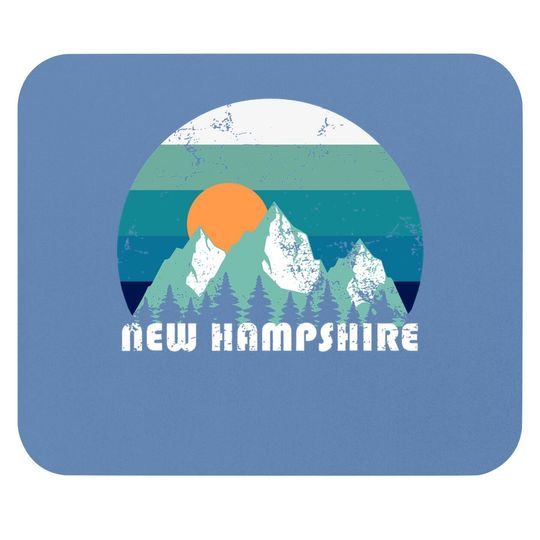New Hampshire State Retro Mouse Pad