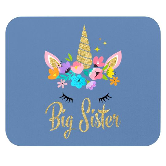 Unicorn Big Sister Mouse Pad I'm Going To Be A Big Sister T